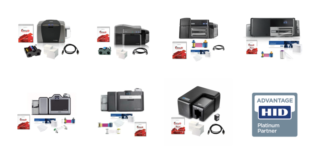 Full range of FARGO ID card printers.